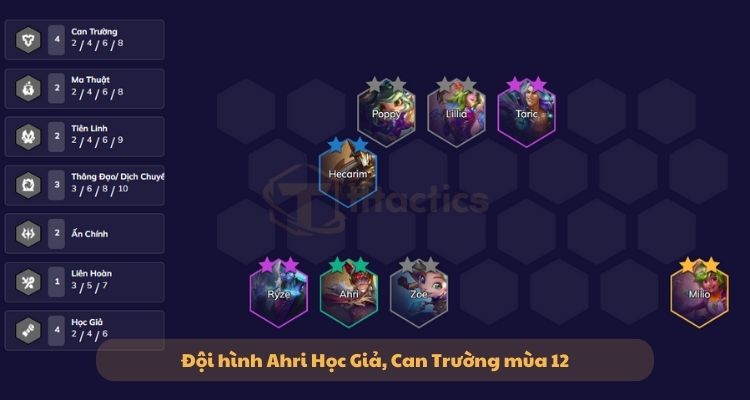 Đội hình Ahri Học Giả Can Trường