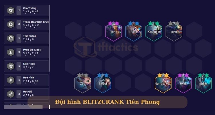 Đội hình Blitzcrank Tiên Phong