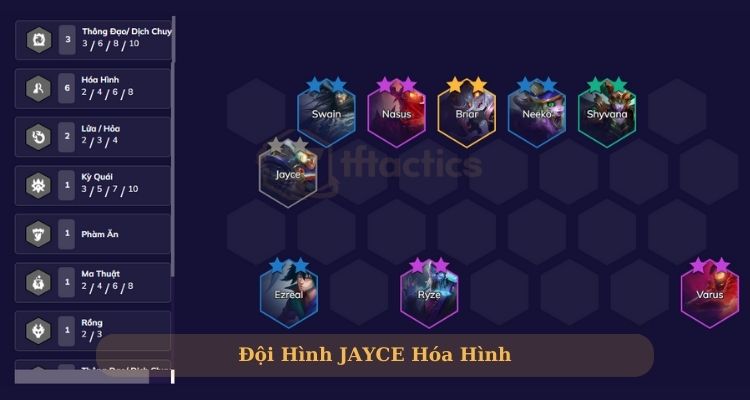 Đội hình Jayce Hóa Hình mùa 12