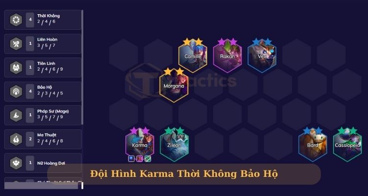 Đội hình Karma Thời Không Bảo Hộ