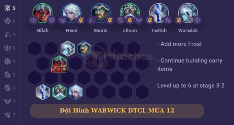 Đội hình Warwick DTCL 7 Băng giá cuối game