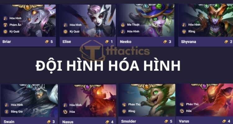 Đội hình các tướng Hóa Hình có cả Elise