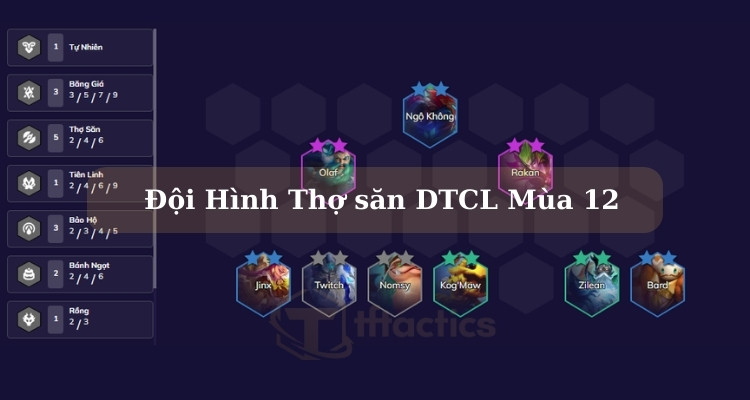 Tổng quan về đội hình Thợ Săn DTCL mùa 12