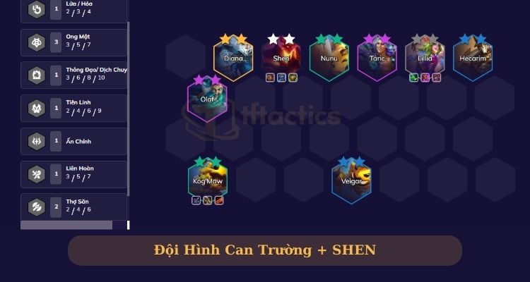 đội hình shen dtcl