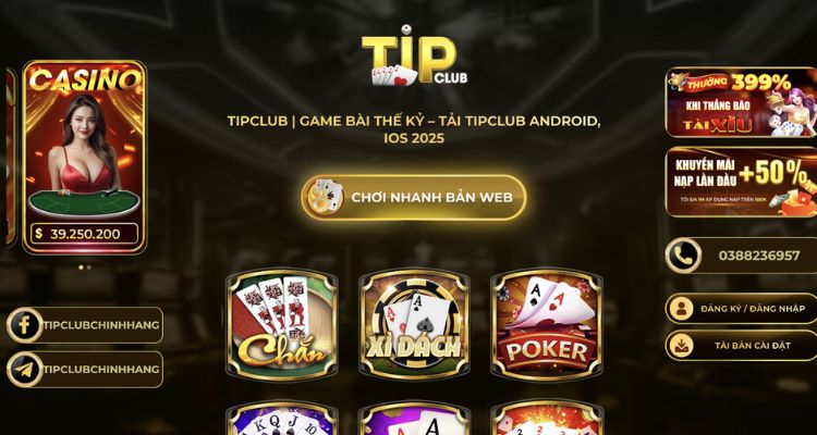 Cổng game Tip Club với nhiều tính năng vượt trội 