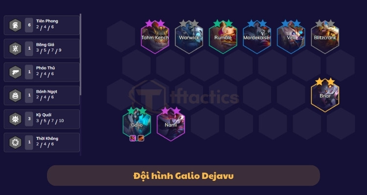 Đội hình Pháp sư Galio Dejavu cuối game