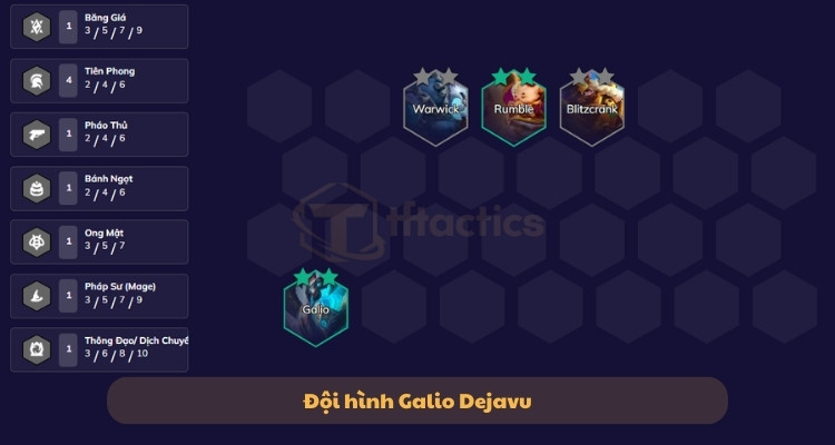 Đội hình Pháp sư Galio Dejavu