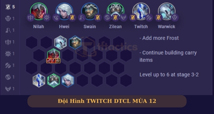 Đội hình Twitch DTCL 7 Băng Giá giữa game