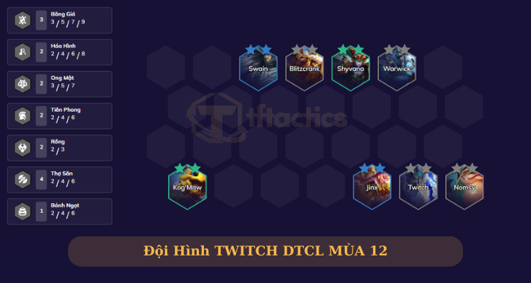 Đội hình Twitch DTCL Thợ Săn Rồng