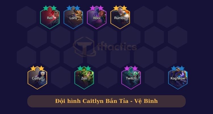 Đội hình Caitlyn Bắn Tỉa - Vệ Binh