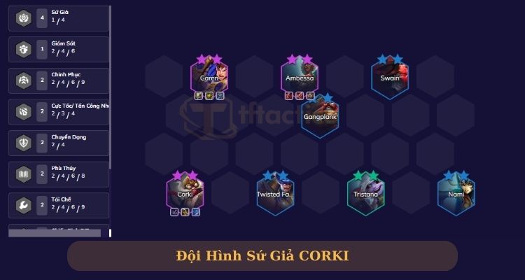 Hướng dẫn build đội hình Corki TFT Sứ Giả