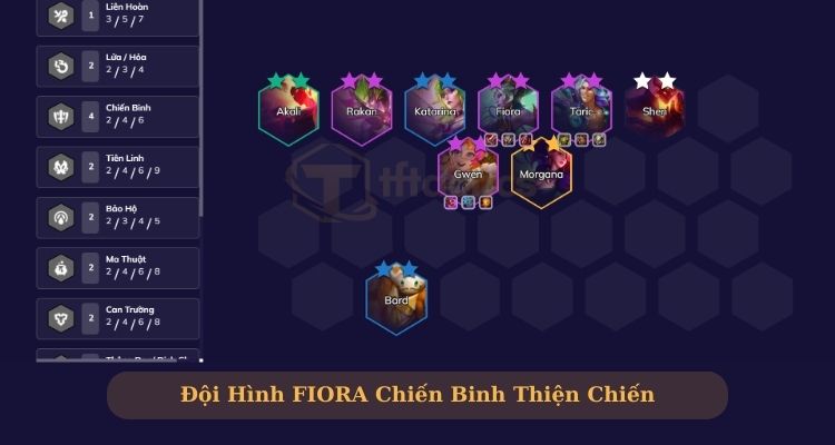 Đội hình Chiến binh Fiora và Gwen hoàn thiện 