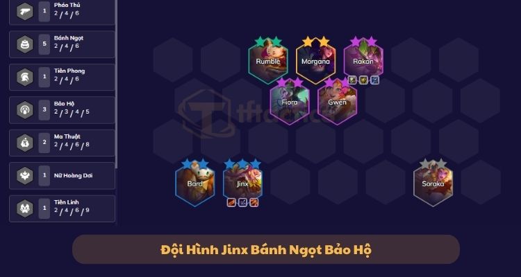 Chiến thuật chơi sắp xếp đội hình Ezreal Bánh Ngọt