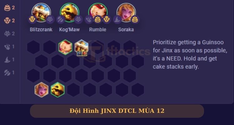  Đội hình Jinx DTCL Rakan đầu game