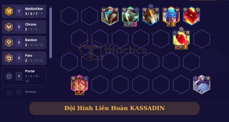 Build Kassadin DTCL với tộc hệ Liên hoàn