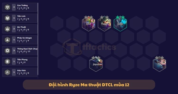 Đội hình Ryze Ma thuật đầu game