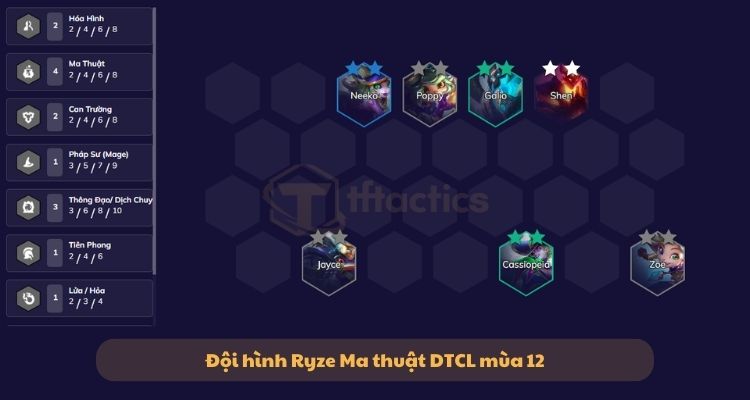 Đội hinh Ryze Ma thuật giữa game