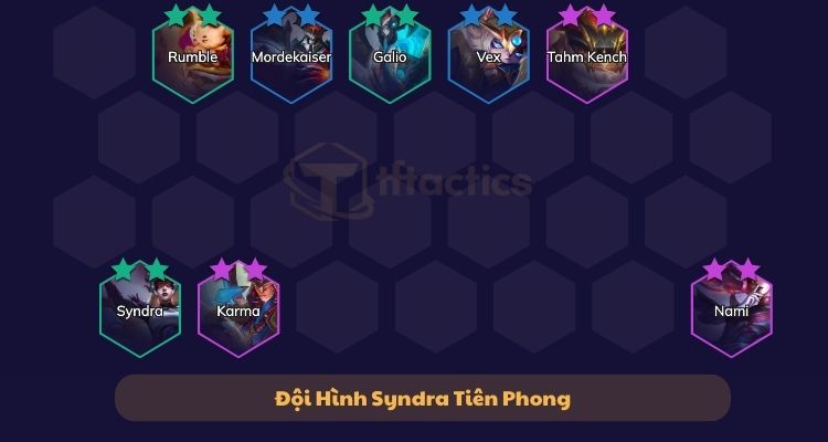 Đội hình Syndra Tiên Phong cuối game