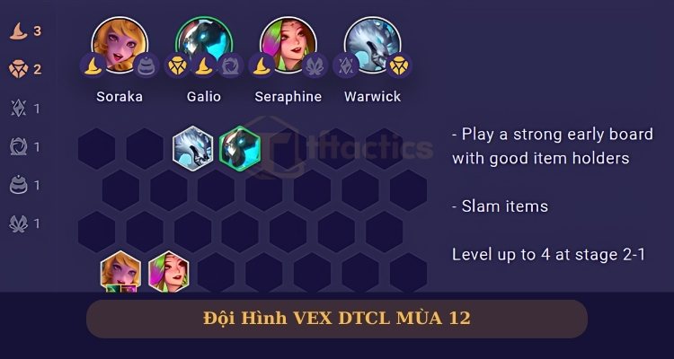 Đội hình Norra - Vex đầu game