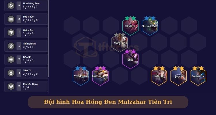 Malzahar tiên tri và đội hình hoa hồng đen sức mạnh thần thoại