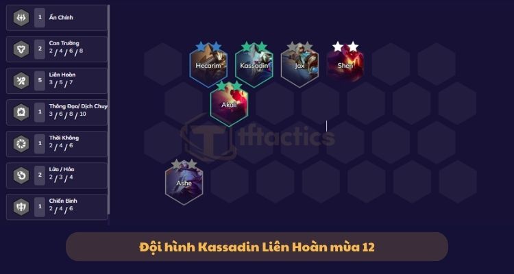 Đội hình Kassadin Liên Hoàn giữa game