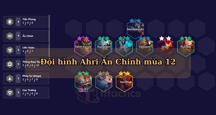 Đội hình Ahri Ấn Chinh