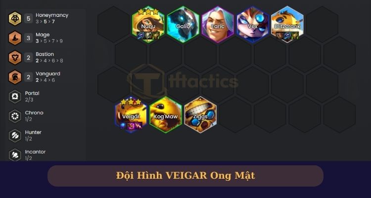 Đội Hình Veiger DTCL Ong Mật