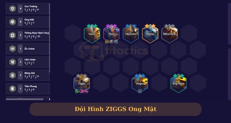 Đội Hình ZIGGS DTCL Ong Mật