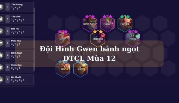 Đội hình Gwen Bánh Ngọt DTCL: Cách build đội hình mùa 12 mới nhất