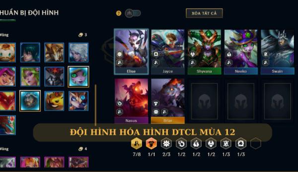 Đội hình Hóa Hình DTCL mùa 12 On Top nhanh chóng meta mới